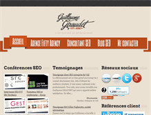 Tablet Screenshot of guillaumegiraudet.com